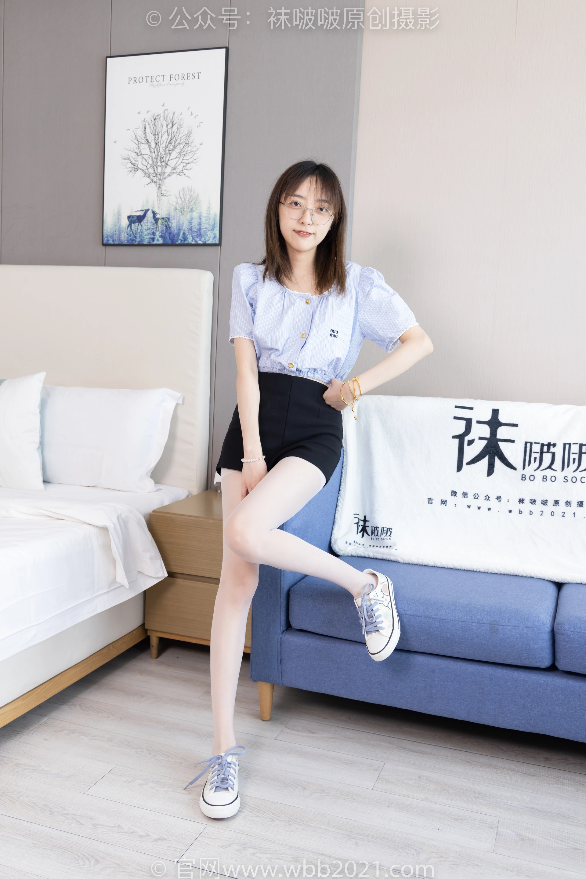 [BoBoSocks袜啵啵] NO.467 稚予-板鞋、白丝（花絮版） 2